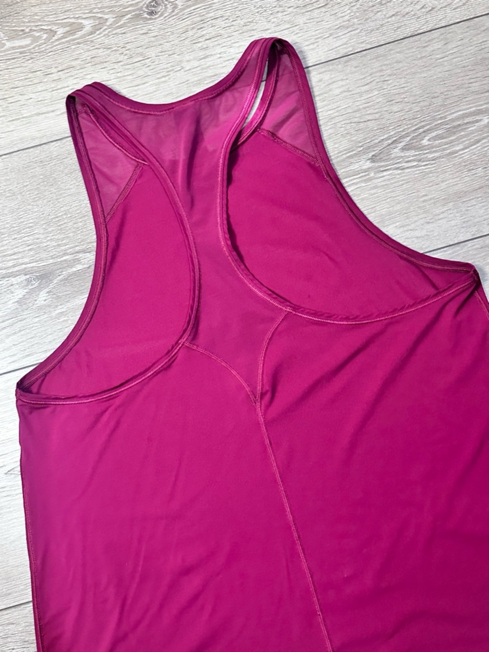 Victoria Sport Maroon Racerback Mesh Active Tank Top - Picture 10 of 12